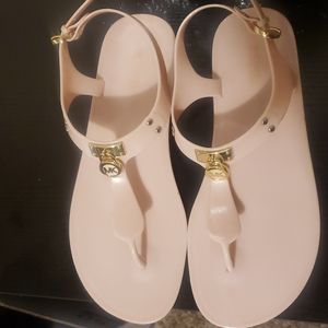 Pink Micheal Kors sandles, size 8
